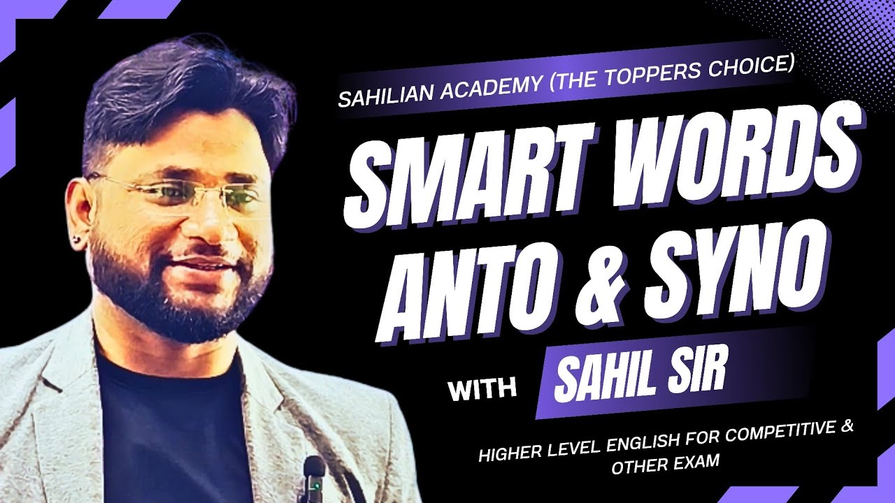 Smart Words @sahilianacademythetopperschoice #motivation #education #sahilianacademy #english #sir