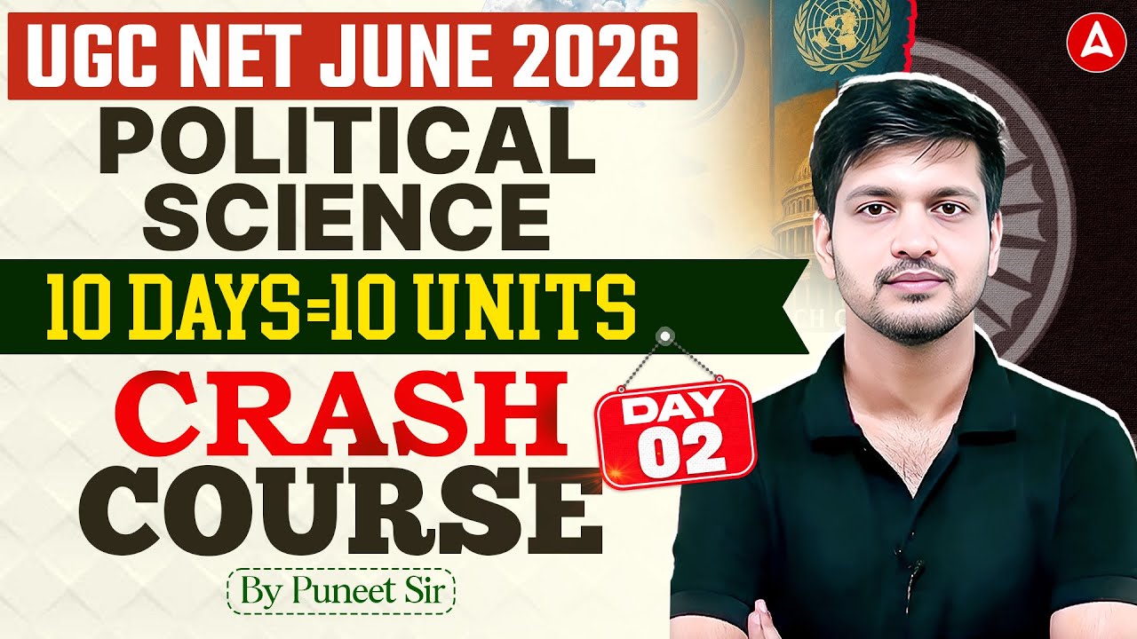 UGC NET Political Science Classes June 2026 | Political Institutions in India UGC NET By Puneet Sir