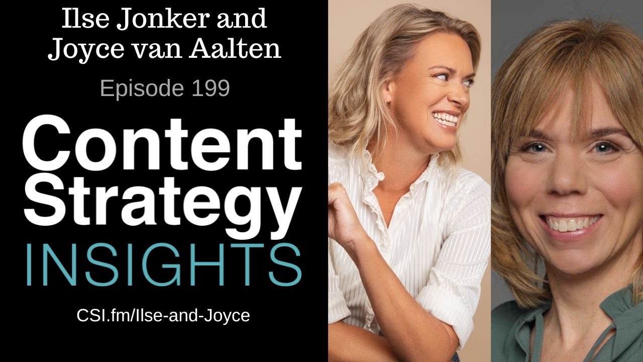 Ilse Jonker & Joyce van Aalten: Content Structure and Meaning | Episode 199