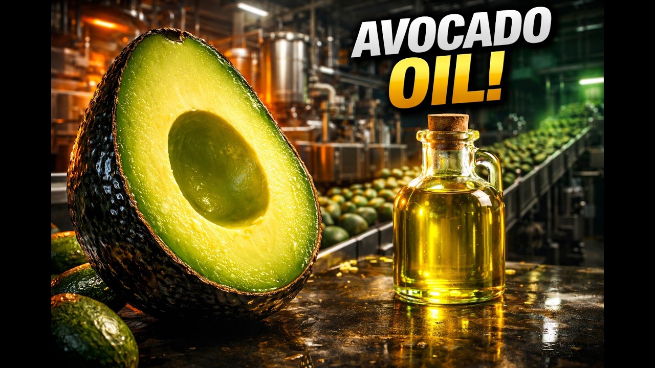 Inside the Avocado Oil Factory-How Healthy Avocado Oil Is Made