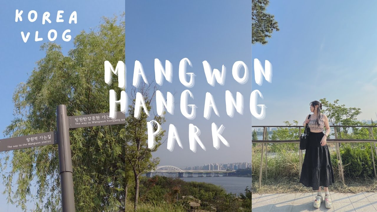🍩Korea Vlog🧺 // Mangwon Market & Hangang Park // picnic, food