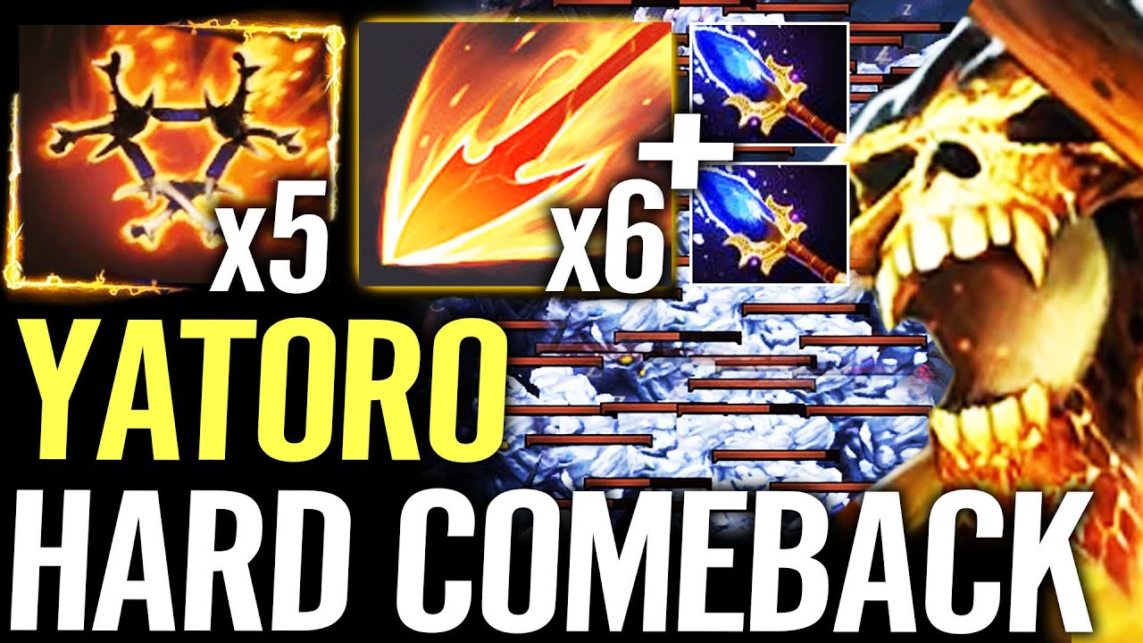 🔥 YATORO Clinkz Aghanim &mdash; New Carry Unlocked x5 BURNING ARMY Hard Game Comeback Dota 2 Pro