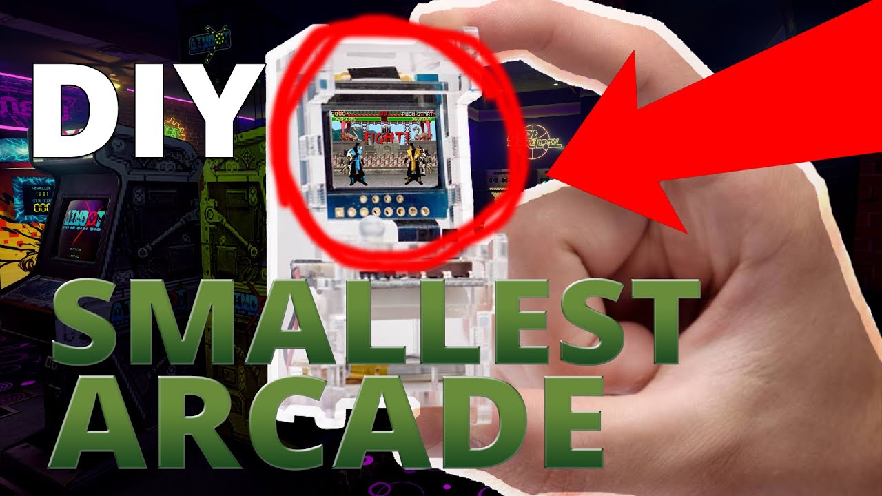 DIY Smallest Arcade System in the World! (TinyArcade)