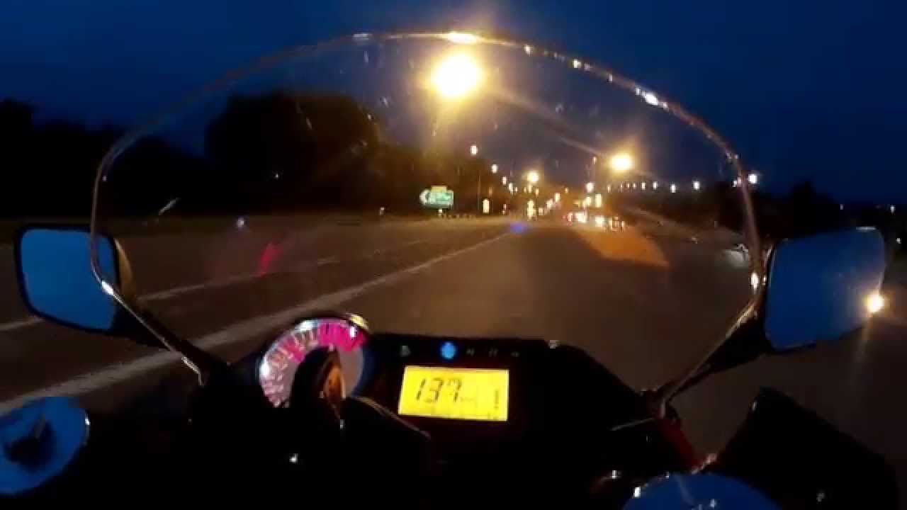 Hyosung GT250R Acceleration + Top Speed (Naza Blade)