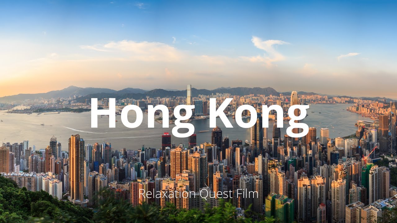Drone Footage - Bird's Eye View of Hong Kong - Relaxation Film with Calming Music