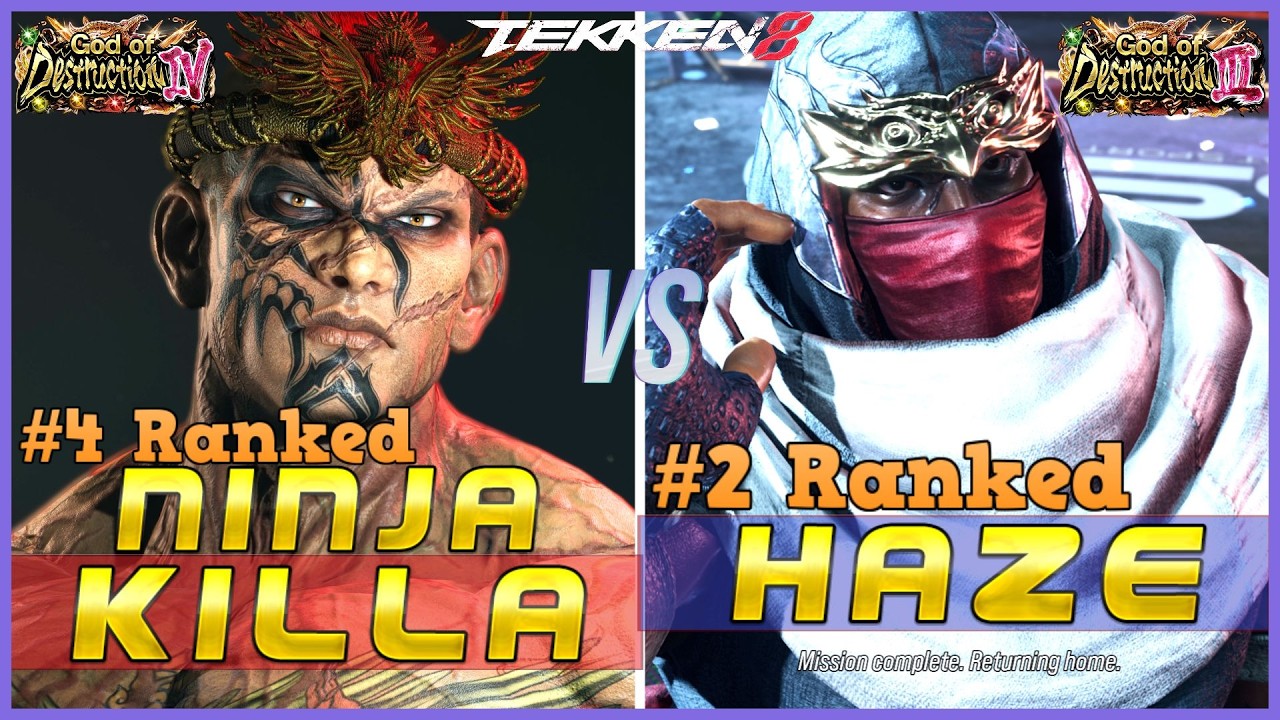 T8 ▰ NINJAKILLA (#4 Ranked Fahkumram) Vs HAZE (#2 Ranked Raven) ▰ Tekken 8 High Level Gameplay
