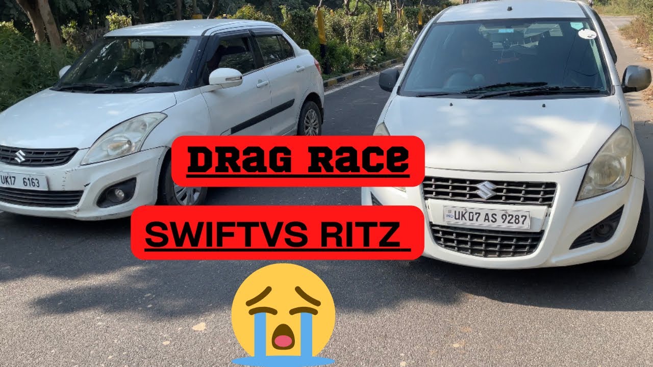 Swift dezire diesel vs ritz diesel drag race🏎️🏎️🏎️🥇moj krdi swif !!!!