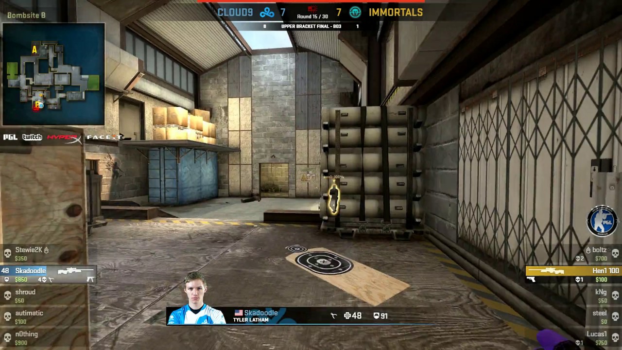 Skadoodle 1v5 vs Immortals