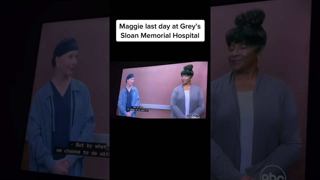 Maggie last day at Grey&rsquo;s Sloan Memorial Hospital #greysanatomy