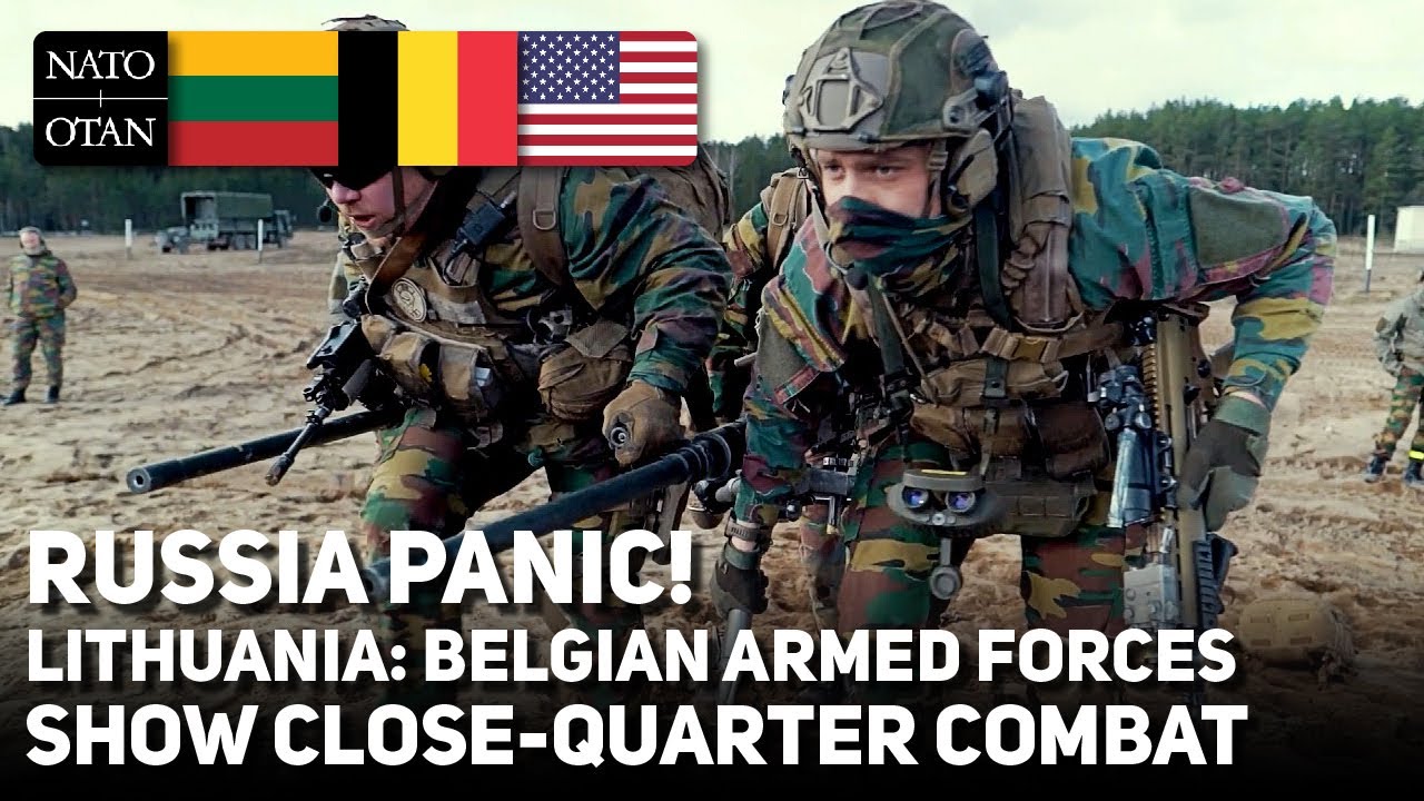 Посмотрите, как бельгийские вооруженные силы ведут ближний бой в Литве