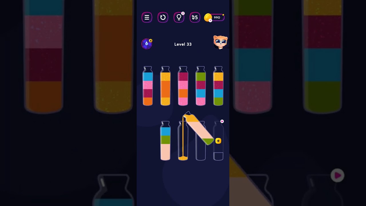water sort puzzle - Get color  special level 7 and level 33