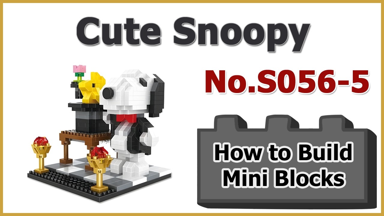 How to Build Blocks Snoopy - HSANHE S056-5 Instructions Specifications