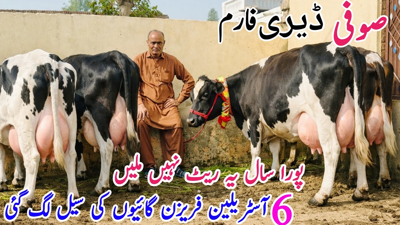 🔥 Sufi Dairy Farm | Australian Friesian Cross Cows in Punjab Pakistan 🐄✨ | Bismillah Best