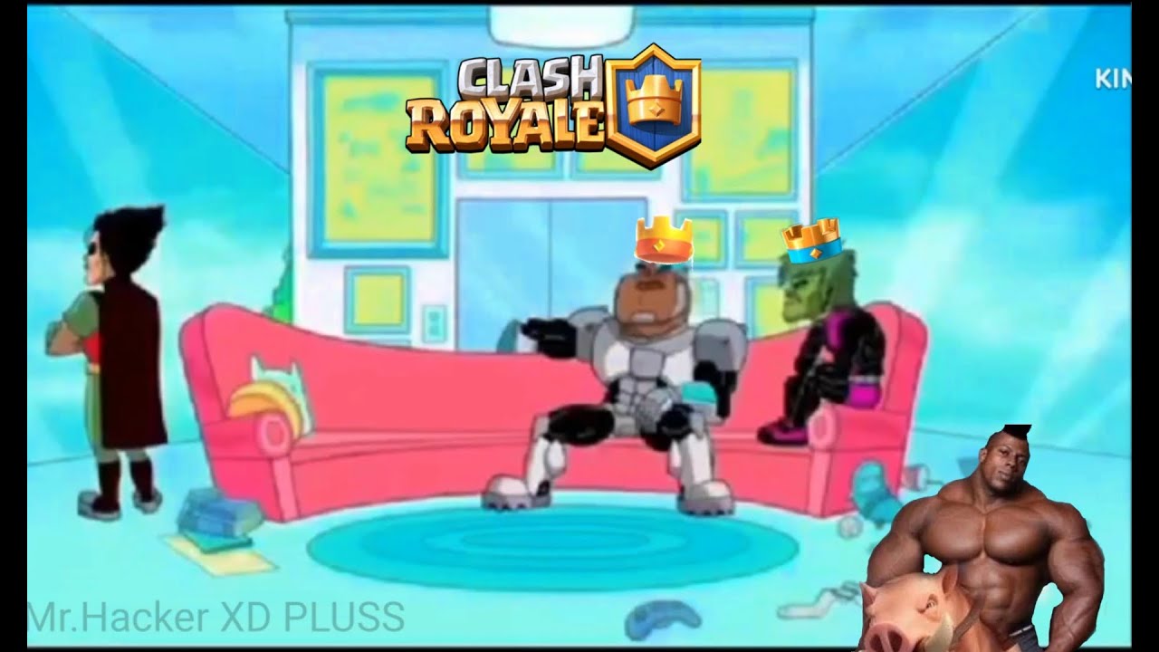 Ahora no Robin nesecito tener una pequeña charla con el tóxico Cyborg| Clash Royale XD