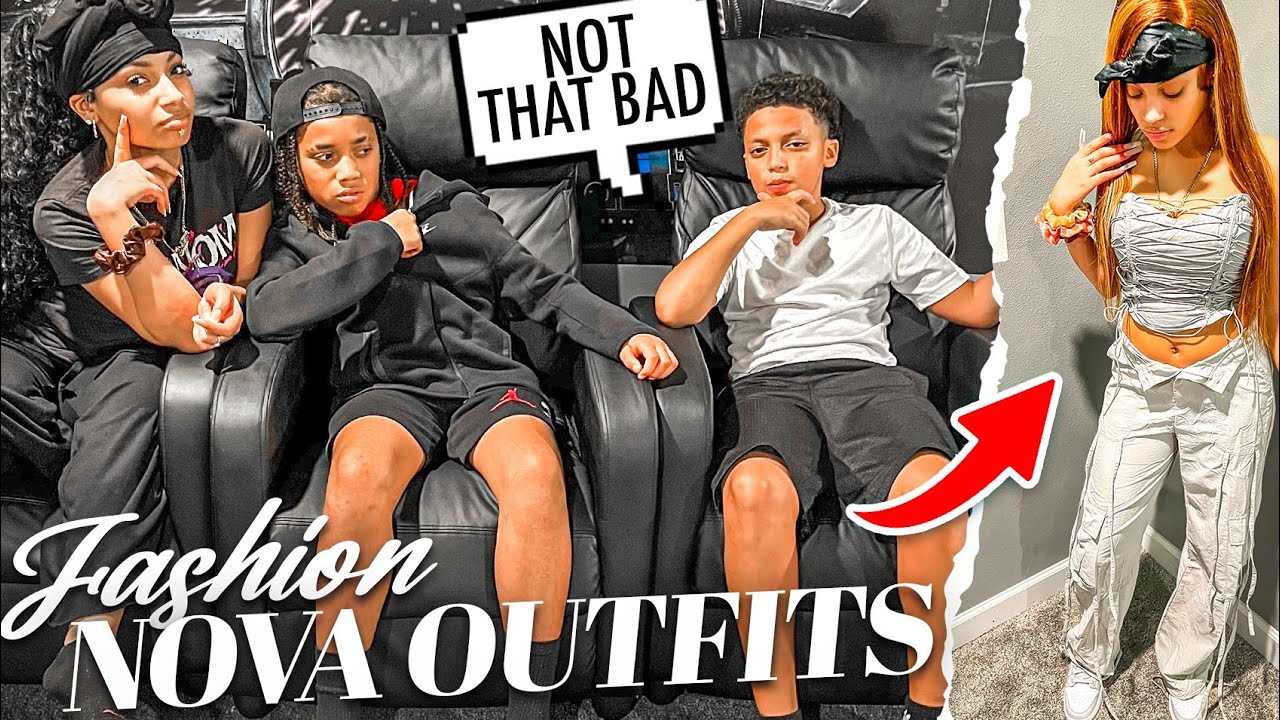 LETTING MY SIBLINGS RATE MY FASHION NOVA FITS PT.2, FUNNY MUST WATCH😂