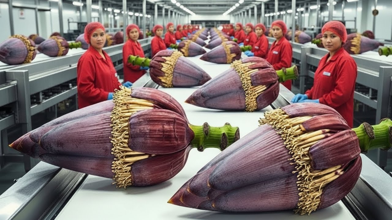 111,111 LB Per Day – Modern Banana Blossom Factory