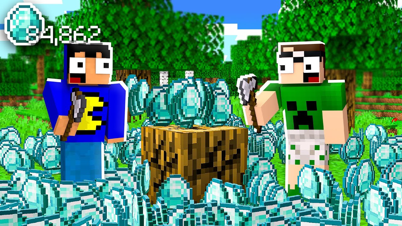 Minecraft MAS os ITENS e DROPS são MUITO ALEATÓRIOS!