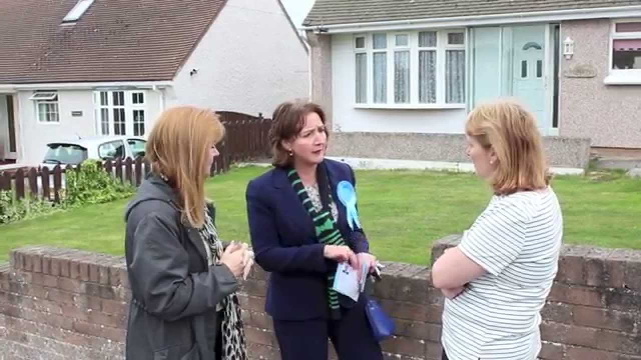 Canvassing in Deganwy with Janet Finch-Saunders AM and Guto Bebb MP