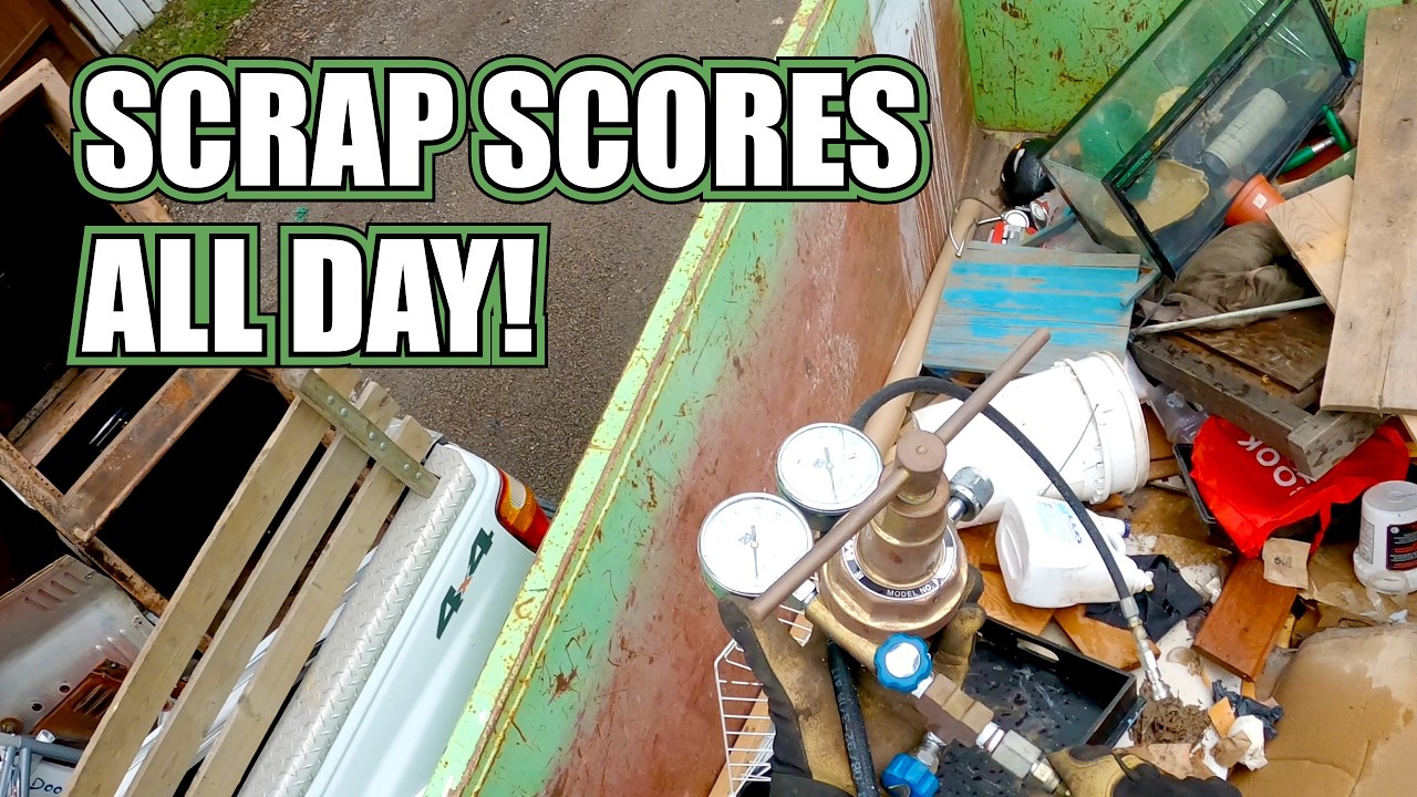 Dumpster Diving Street Scrapping - Piles and Piles of Scrap!