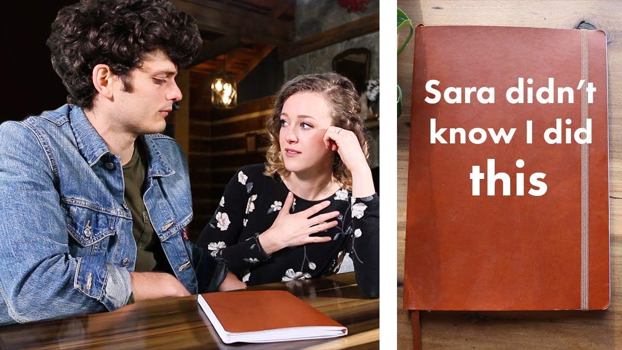 Letting Sara read my journal for the first time