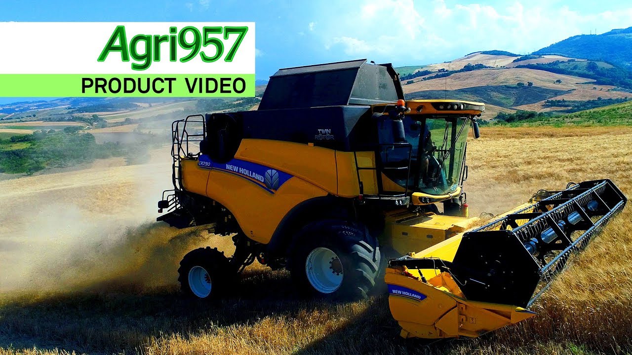 NEW HOLLAND CR EVEREST - TWIN ROTOR AXIAL HILLSIDE COMBINE | CR AUTOLIVELLANTE | ITALY 2017