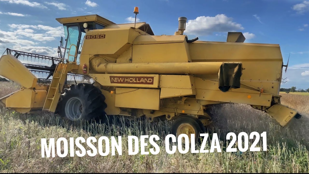 Moisson des colza 2021, New Holland Clayson 8050