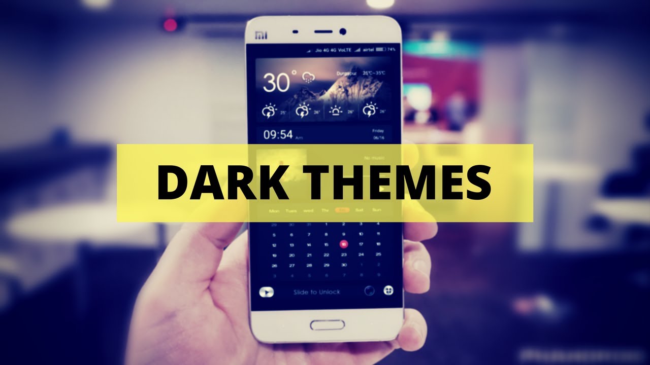 Top 10 Best Dark Themes For MiUi 8 | MID 2017