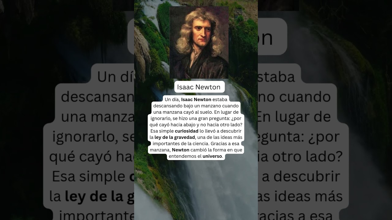 Isacc Newton#HistoriaImpactante#NuncaTeRindas#Perseverancia#Motivaci&oacute;n#HistoriaQueInspira