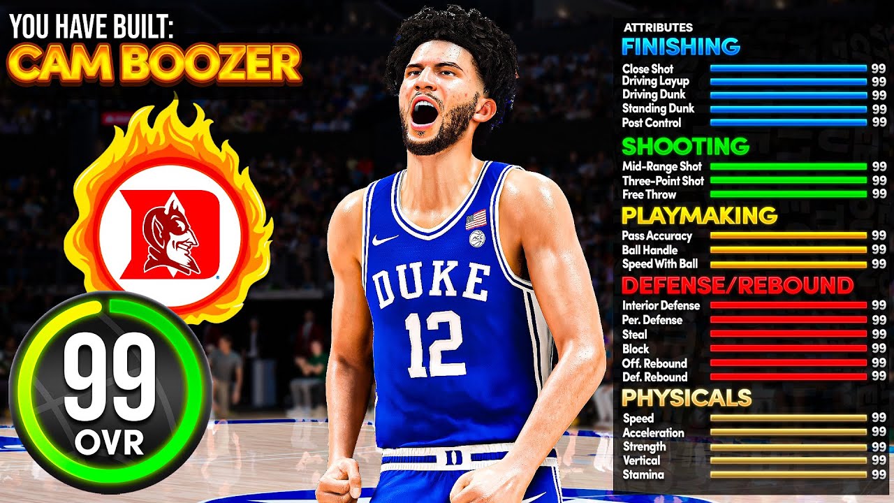 Этот билд Кэмерона Бузера изменит ваш подход к игре в NBA 2K26! +99 подборов +99 контроля в посте