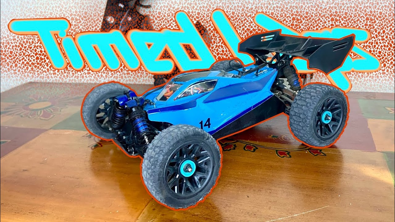 RLAARLO / AMORIL 1/14 brushed buggy. Timed laps. 15 laps one take excluding stops for road hazards