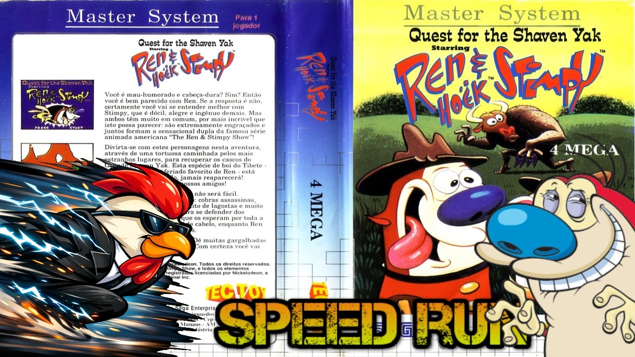No commentary - SMS Ren & Stimpy - Stimpy only Any% Speedrun - Time 44:42