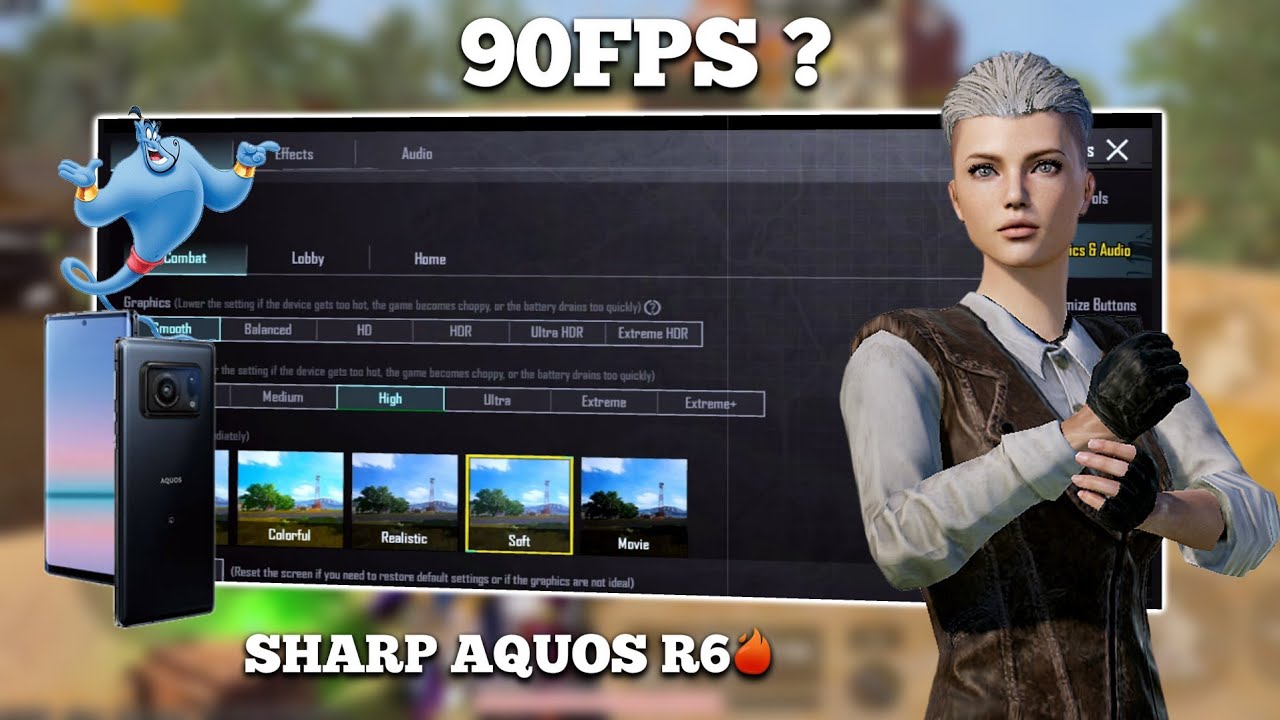 Is it has 90 FPS ? 😱😍 | Sharp aquos r6 pubg test | Aquos r6 pubg test