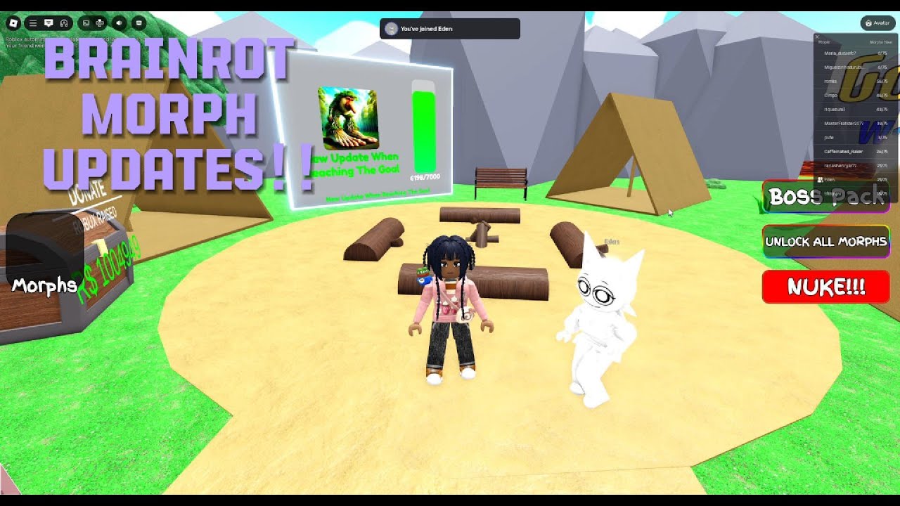 Roblox Italian Brainrot Morph! Getting kicked out during an update??