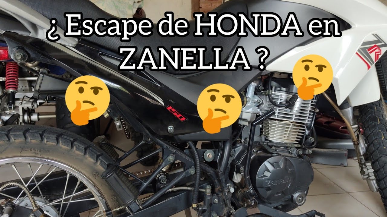 Le coloco escape de Honda XR 150 a la Zanella ZR 150 ( Para bajar ruido ) - Parte 1 -
