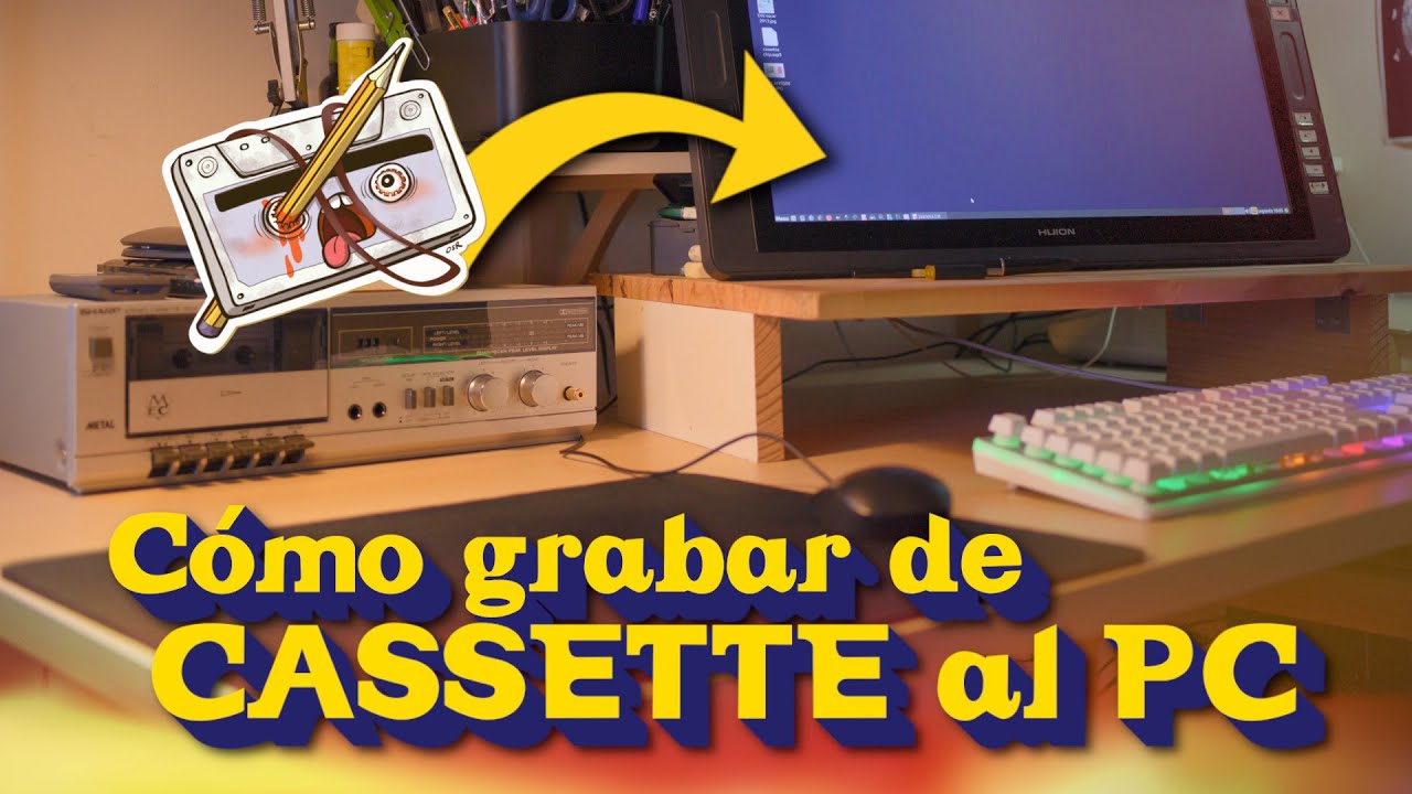 Grabar de CASSETTE a PC - Fácil y con BUENA CALIDAD.