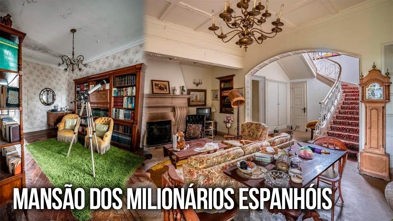 Exploramos uma mansão milionária espanhola abandonada – intacta há anos!