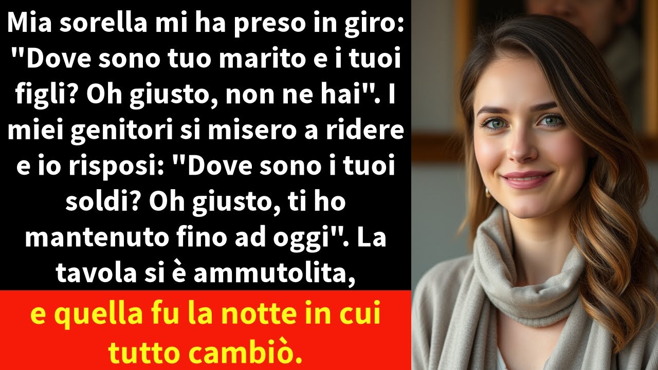 Mia sorella mi ha preso in giro: 