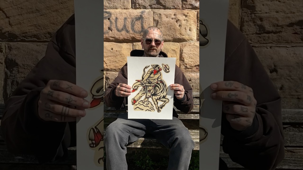 You got the stones to get a cowboy back tattoo? #tattoo #tattoos