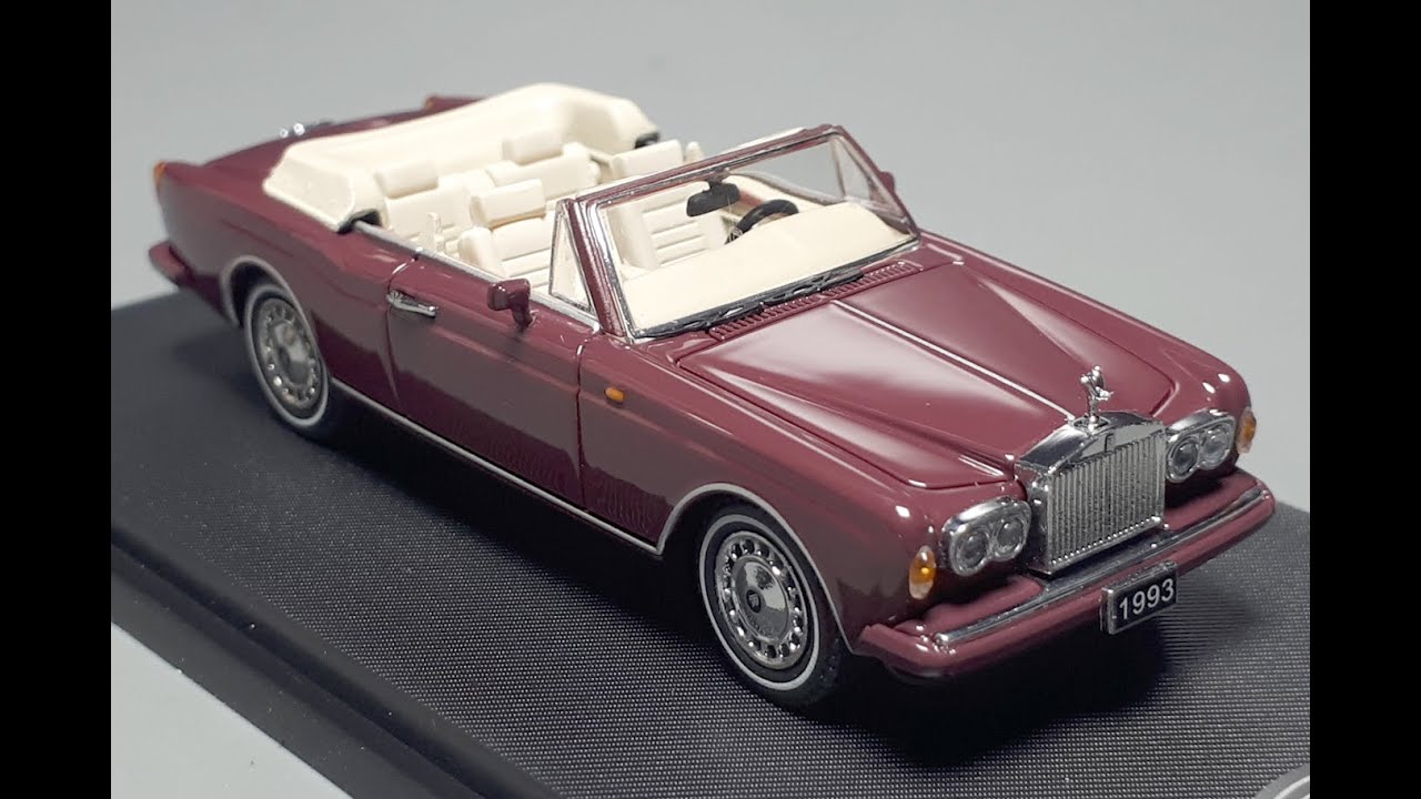 Обзор модели автомобиля Rolls Royce Corniche IV 1993 года в масштабе 1/64 от GFCC.