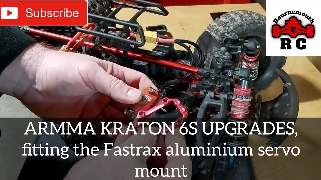ARRMA KRATON 6S V4 UPGRADES, fitting the Fastrax aluminium servo mount