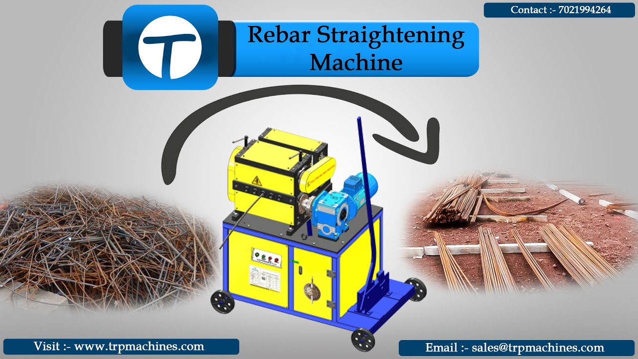 Rebar Straightening Machine | Rebar Scrap Straightening Machine | Steel Bar Straightening Machine
