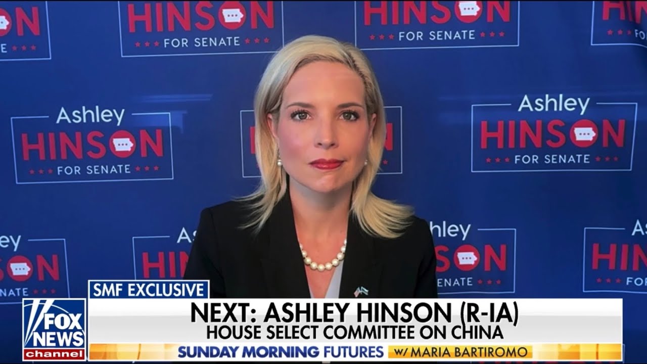 Конгрессвумен Эшли Хинсон в программе Sunday Morning Futures на канале Fox News