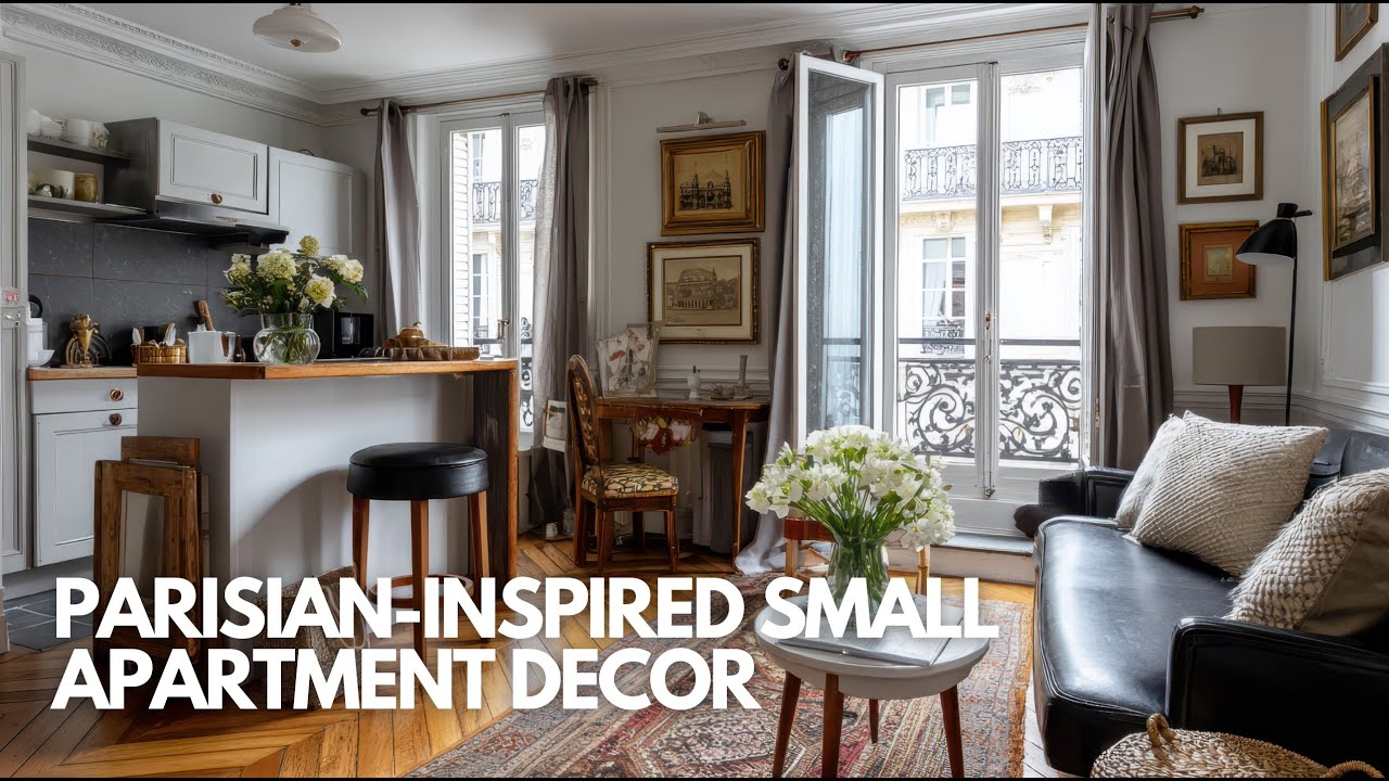Parisian Inspired Small Apartment Decor for a Cozy Yet Glamorous Home