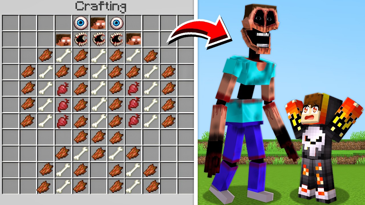 I CAN CRAFT FAMOUS MONSTER IN MINECRAFT!!