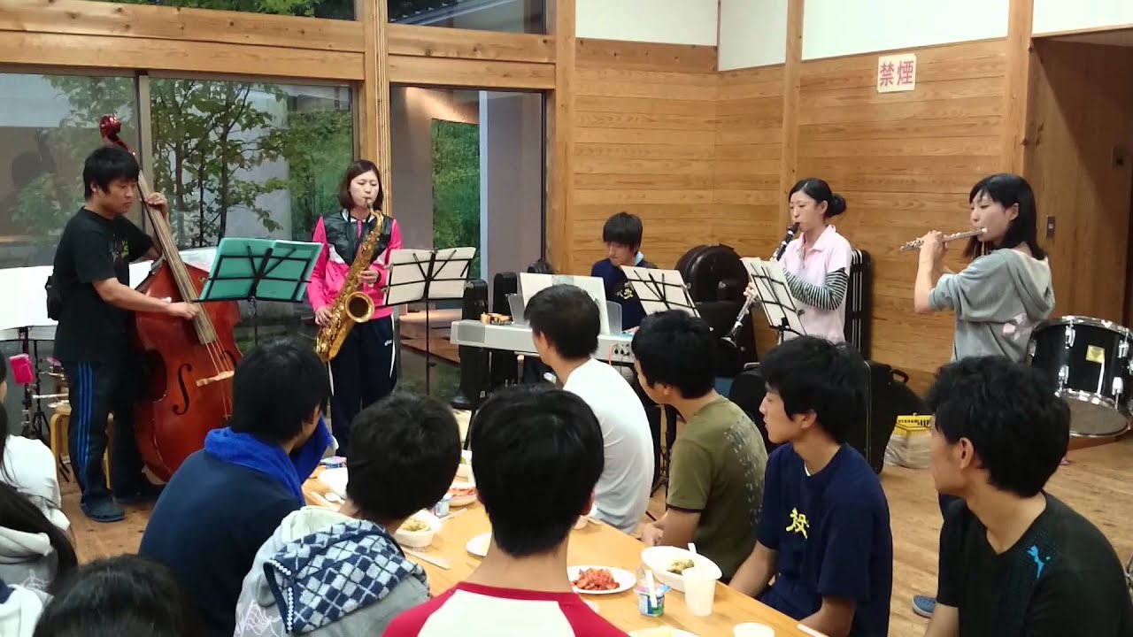 효고 취주악선생님들부터 취주악부학생들에게 2014/9/4 합숙에서