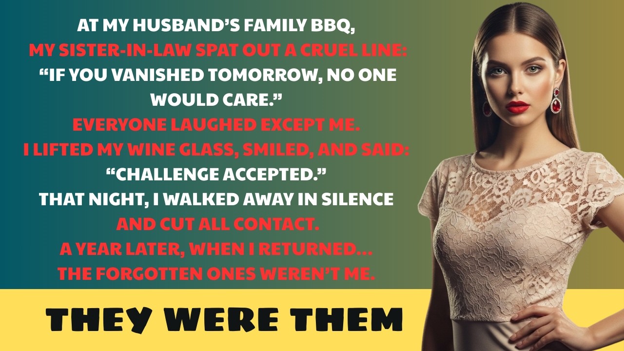 At my husband’s Christmas dinner, sister-in-law joked: ‘If you vanished tomorrow, no one cared.’