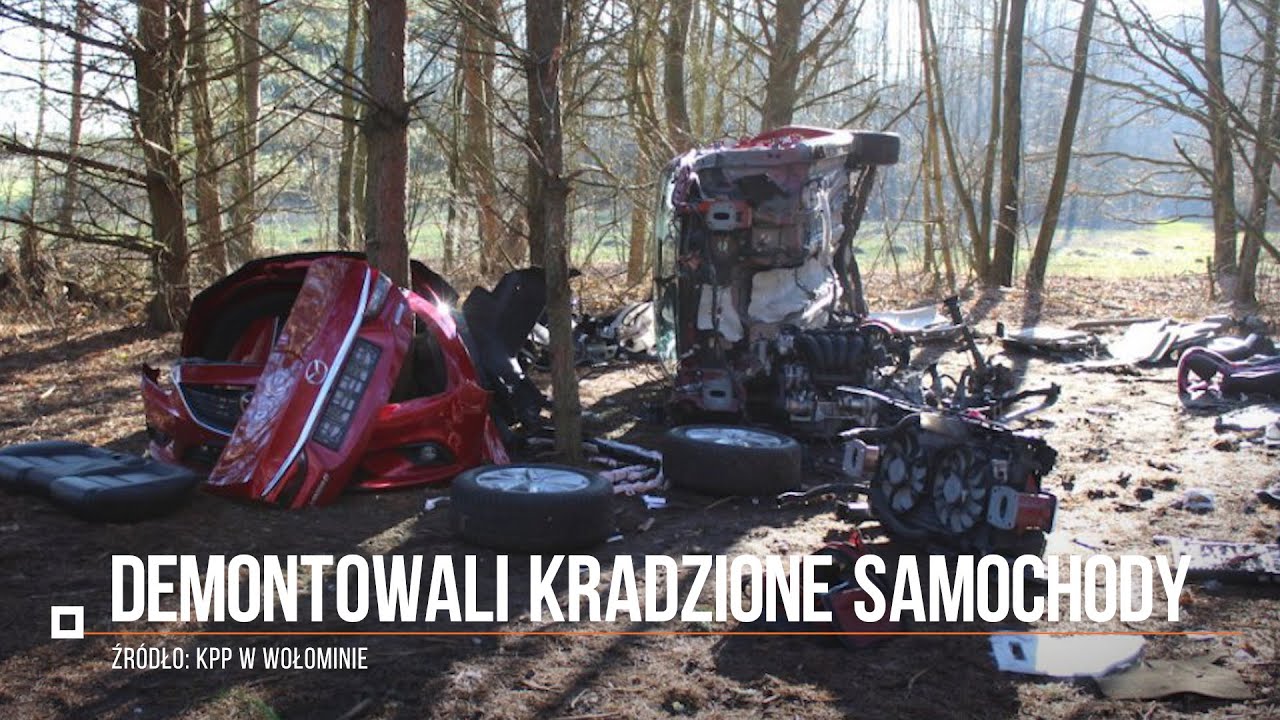 Skradzioną mazdę demontowali w 