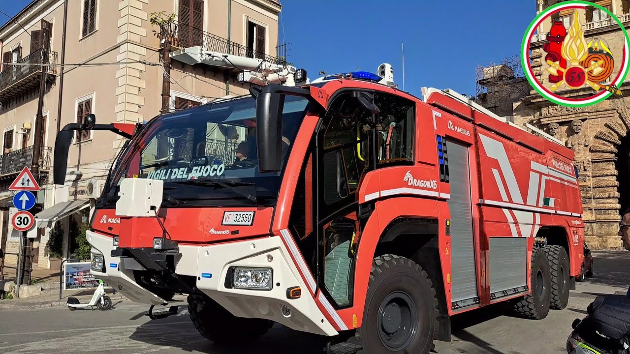 VERY RARE passaggio nuovo dragon x6 + doblò e punto trasporto eccezionale vigili del fuoco