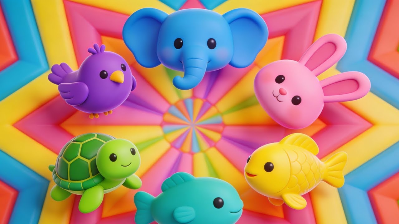 🌈🐶 Happy Animal Songs for Kids Learning Through Music