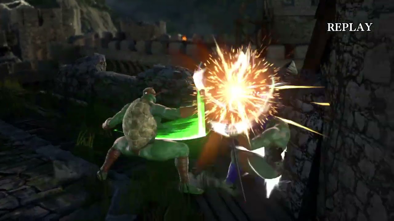 SOULCALIBUR™Ⅵ　＜劍魂6＞ 忍者龜 - 米開朗基羅  vs.  多納泰羅